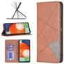 Mobigear Rhombus Slim Samsung Galaxy A13 4G Hoesje Bookcase - Bruin