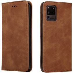 Mobigear Retro Slim Samsung Galaxy S20 Ultra Hoesje Bookcase Portemonnee - Bruin