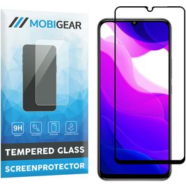 Mobigear Premium Xiaomi Mi 10 Lite Glazen Screenprotector - Case Friendly - Zwart