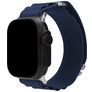 Mobilize Alpine Nylon Apple Watch Bandje Gespsluiting - 49/46/45/44 mm - Blauw