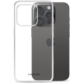 Mobilize Gelly Doorzichtig iPhone 15 Pro Hoesje Flexibel TPU Backcover - Transparant