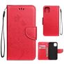 Mobigear Flowers iPhone 11 Hoesje Bookcase Portemonnee - Rood