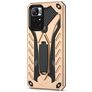 Mobigear Armor Stand Xiaomi Redmi Note 11T Hoesje Hardcase Backcover Shockproof met Standaard - Goud