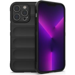 Mobigear Bumpy iPhone 14 Pro Max Hoesje Flexibel TPU Backcover - Zwart