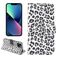 Mobigear Leopard iPhone 14 Hoesje Bookcase Portemonnee - Wit