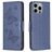 Mobigear Butterfly iPhone 15 Pro Max Hoesje Bookcase Portemonnee - Blauw