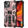 Mobigear Armor Stand iPhone 13 Pro Max Hoesje Hardcase Backcover Shockproof met Standaard - Roségoud