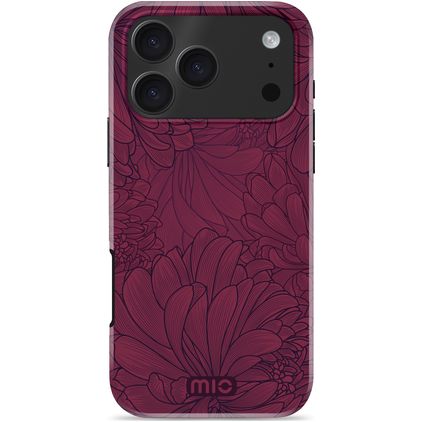 MIO iPhone 17 Pro MagSafe Hoesje Hardcase Backcover - Berry Blooms