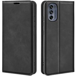 Mobigear Retro Slim Motorola Moto G62 Hoesje Bookcase Portemonnee - Zwart