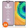 Mobigear Premium Huawei Mate 30 Glazen Screenprotector - Case Friendly - Zwart (2-Pack)