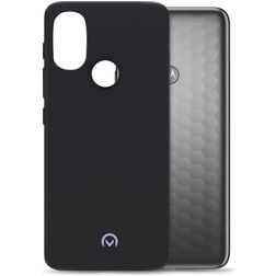 Mobilize Rubber Gelly Motorola Moto E20 Hoesje Flexibel TPU Backcover - Matt Black