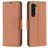 Mobigear Excellent Samsung Galaxy S23 Plus Hoesje Bookcase Portemonnee - Bruin