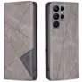 Mobigear Rhombus Slim Samsung Galaxy S24 Ultra Hoesje Bookcase - Grijs