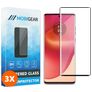 Mobigear Premium Motorola Edge 50 Fusion Glazen Screenprotector - Case Friendly - Zwart (3-Pack)