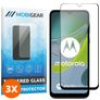 Mobigear Premium Motorola Moto E13 Glazen Screenprotector - Case Friendly - Zwart (3-Pack)