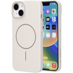 Mobiparts Slim Line iPhone 14 MagSafe Hoesje Hardcase Backcover - Off White