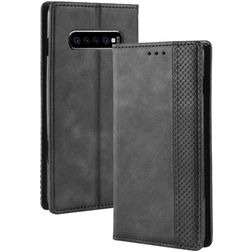 Mobigear Sensation Samsung Galaxy S10 Plus Hoesje Bookcase Portemonnee - Zwart