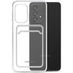 Mobilize Gelly Card Doorzichtig Samsung Galaxy A13 4G Hoesje Flexibel TPU Backcover met Pasjeshouder - Transparant