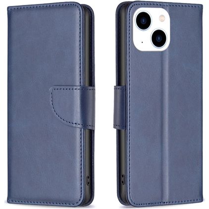 Mobigear Excellent iPhone 15 Hoesje Bookcase Portemonnee - Blauw