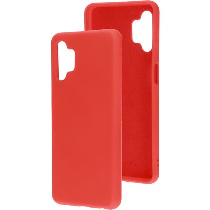 Mobiparts Samsung Galaxy A32 5G Siliconen Hoesje Backcover - Scarlet Red