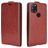 Mobigear Alcatel 3X (2020) Hoesje Flipcase - Bruin
