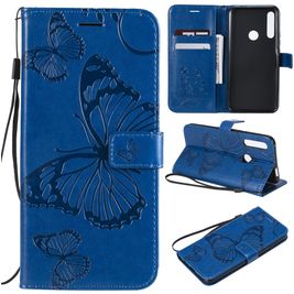 Mobigear Butterfly Huawei P Smart Z Hoesje Bookcase Portemonnee - Blauw