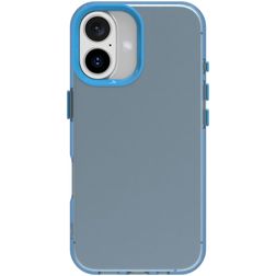 Mobigear Crystal iPhone 16 Hoesje Hardcase Backcover - Blauw