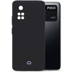 Mobilize Rubber Gelly POCO M4 Pro 4G Hoesje Flexibel TPU Backcover - Matt Black