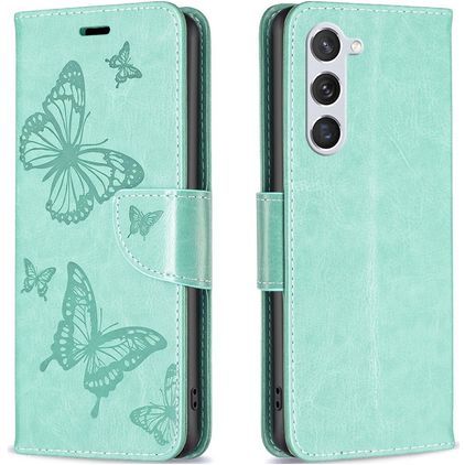 Mobigear Butterfly Samsung Galaxy S23 Hoesje Bookcase Portemonnee - Groen