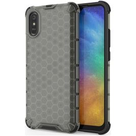 Mobigear Honeycomb Xiaomi Redmi 9A Hoesje Hardcase Backcover Shockproof - Grijs