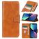 Mobigear Classy iPhone 14 Hoesje Bookcase Portemonnee - Cognac