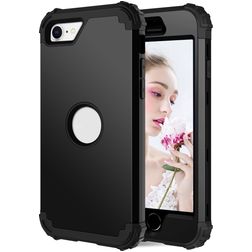 Mobigear Ultra Tough iPhone SE (2022) Hoesje Hardcase Backcover Shockproof - Zwart