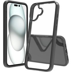 Mobigear Crystal iPhone 16 Plus Hoesje Hardcase Backcover - Zwart