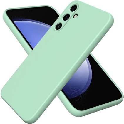 Mobigear Colors Samsung Galaxy A35 Siliconen Hoesje Backcover - Groen