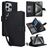 Mobigear Wallet iPhone 15 Pro Hoesje Bookcase Portemonnee - Zwart