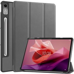 Mobigear Tri-Fold Lenovo Tab P12 Hoes Bookcase - Grijs