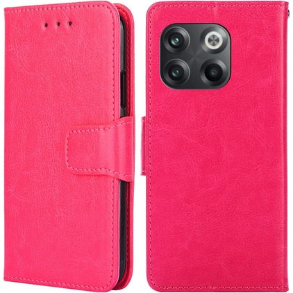 Mobigear Wallet OnePlus 10T Hoesje Bookcase Portemonnee - Magenta