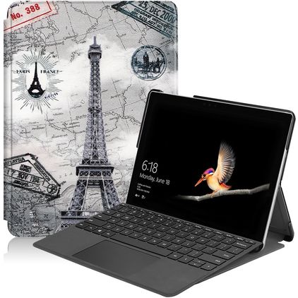 Mobigear Design Microsoft Surface Go 2 Hoes Bookcase - Eiffeltoren