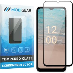 Mobigear Premium Nokia G22 Glazen Screenprotector - Case Friendly - Zwart