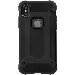 Mobiparts Rugged Shield iPhone XS Hoesje Hardcase Backcover Shockproof - Zwart