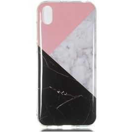Mobigear Marble Huawei Y5 (2019) Hoesje Flexibel TPU Backcover - Driekleurig
