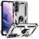 Mobigear Armor Ring Samsung Galaxy S22 Hoesje Hardcase Backcover Shockproof met Ringhouder - Zilver