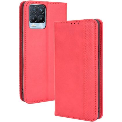 Mobigear Sensation Realme 8 Hoesje Bookcase Portemonnee - Rood