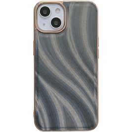 Mobigear Wavy iPhone 14 Hoesje Hardcase Backcover - Zilver