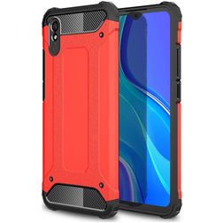Mobigear Outdoor Xiaomi Redmi 9A Hoesje Hardcase Backcover Shockproof - Rood
