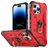 Mobigear Armor Ring iPhone 14 Pro Max Hoesje Hardcase Backcover Shockproof met Ringhouder - Rood