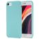 Mobigear Rubber Touch iPhone SE (2020) Siliconen Hoesje Backcover - Turquoise