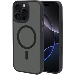 Mobiparts Hardcover iPhone 16 Pro Max MagSafe Hoesje Hardcase Backcover - Satin Black