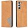Mobigear Rhombus Slim Samsung Galaxy S24 Hoesje Bookcase - Cognac