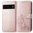 Mobigear Clover Google Pixel 7 Hoesje Bookcase Portemonnee - Roségoud